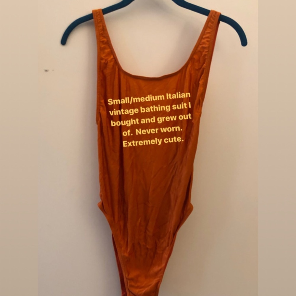 Vintage Italian One Piece Bathing Suit